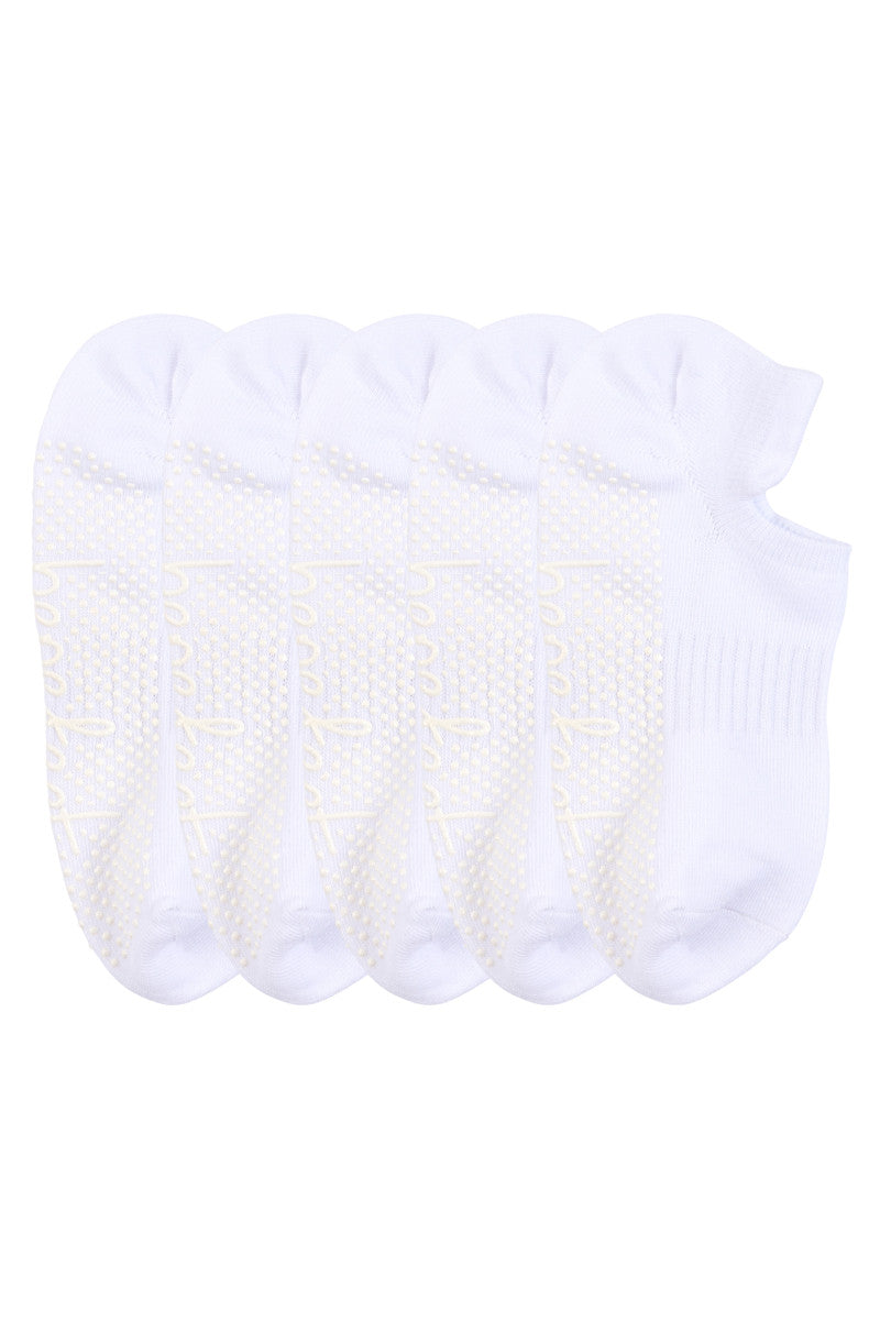 Cotton Grip Socks - 5 Pack- Lightweight