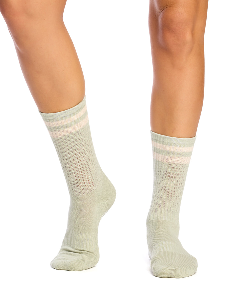 Cotton Retro Grip Socks -3 Pack- Cushion Sole