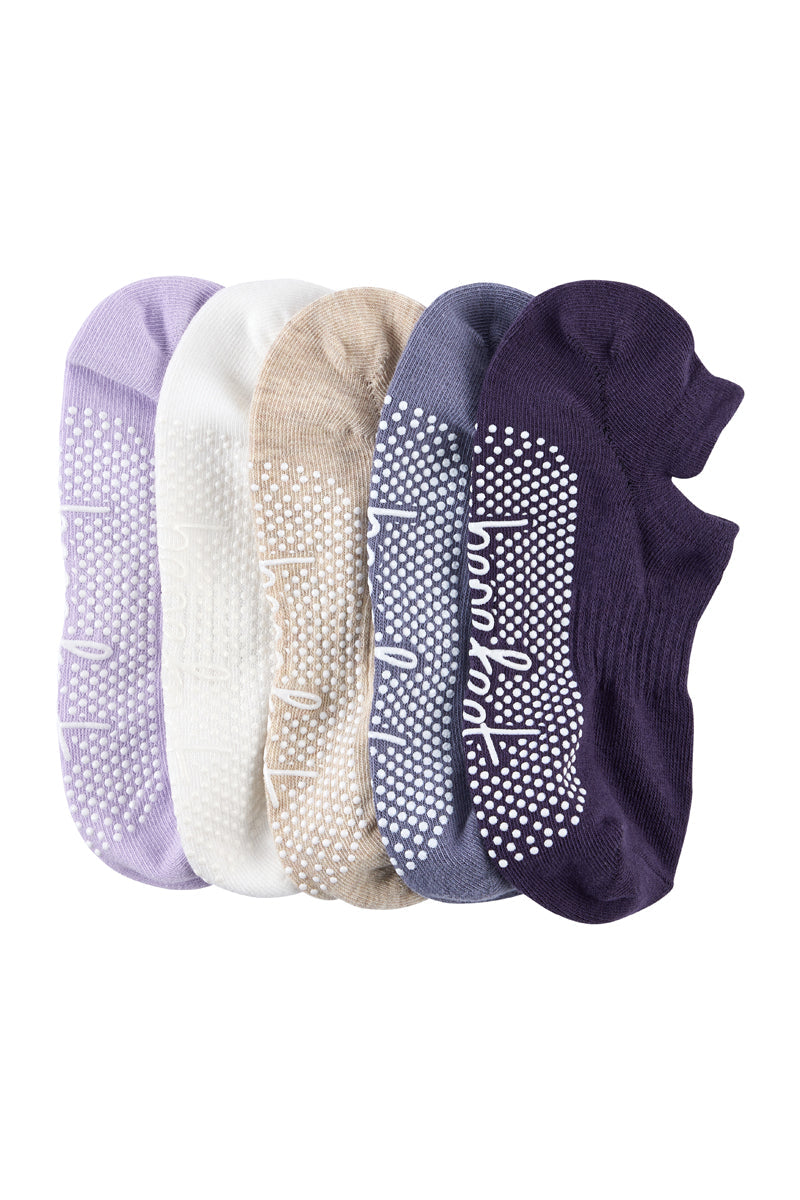 Women's Cotton Pilates No-Show with Non Slip 5 Pack