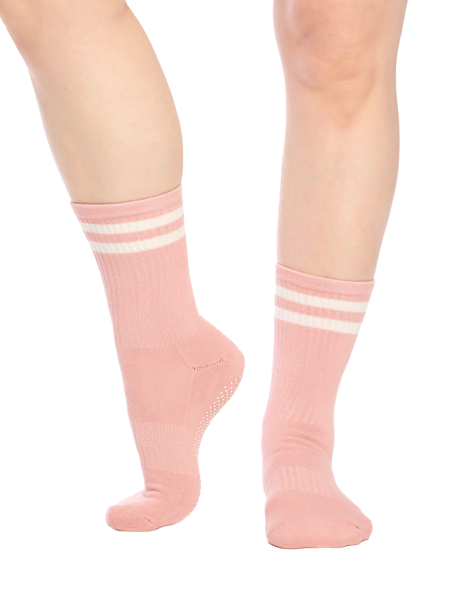 Women's Cotton Crew Pilates Socks 3 Pack