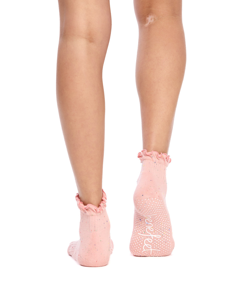Cotton Frill Grip Socks - 3 Pack- Cushion Sole