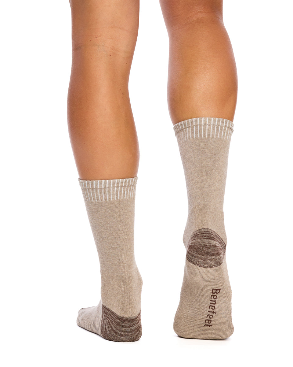 Cotton Top to Toe Comfort - 3 Pack- Cushion Sole- Earth Neutrals