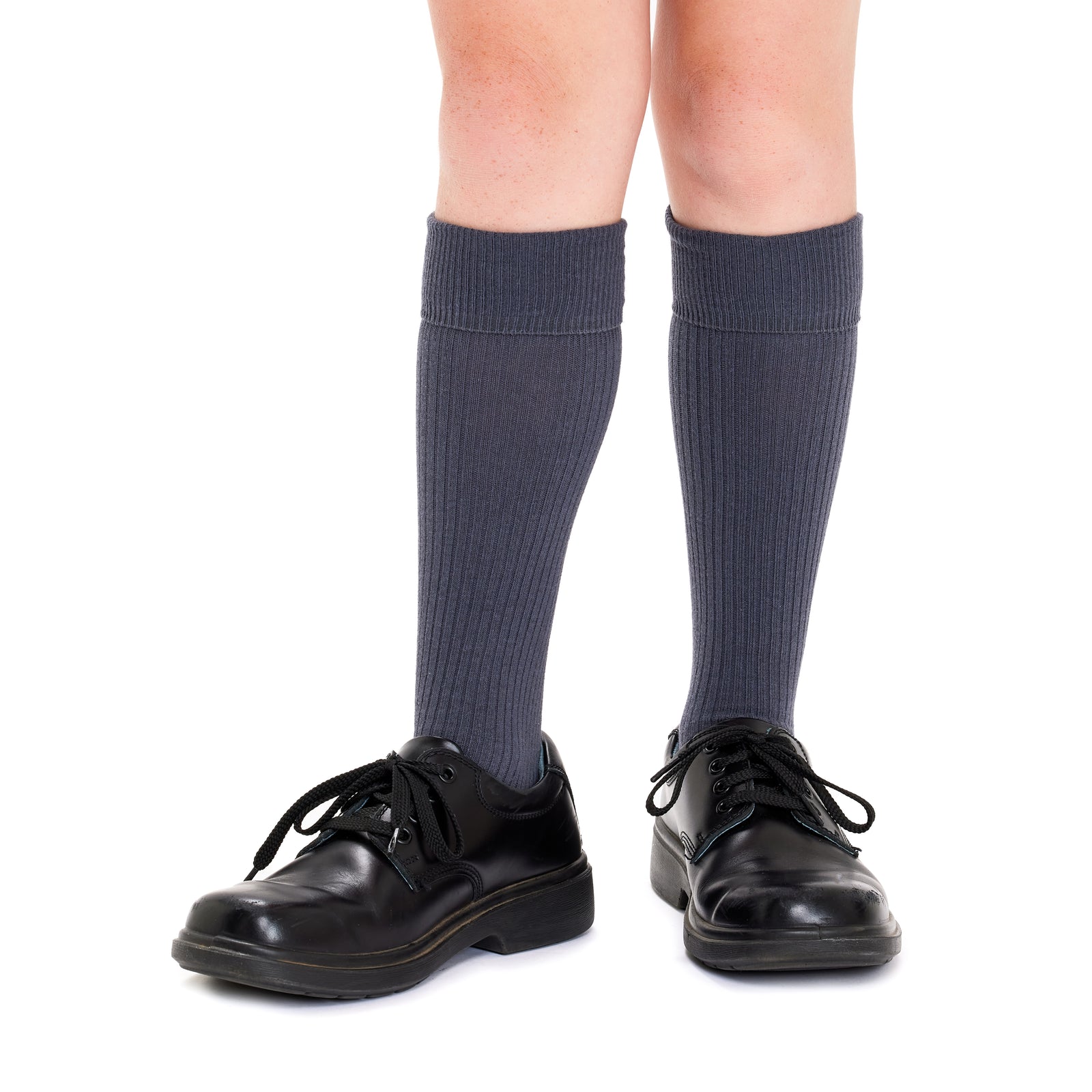 Tough Knee High Socks - 3 Pack- School Grey