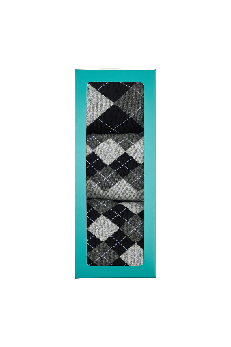 Men's Cotton Crew Novelty Socks 3 Pack - Gift Box
