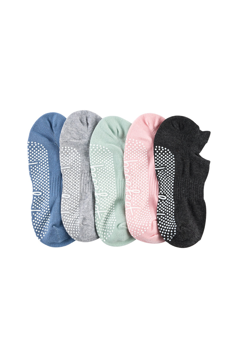Women's Cotton Pilates No-Show with Non Slip 5 Pack