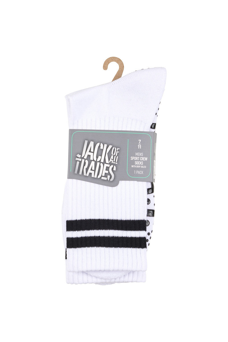 Sport Crew Grip Socks