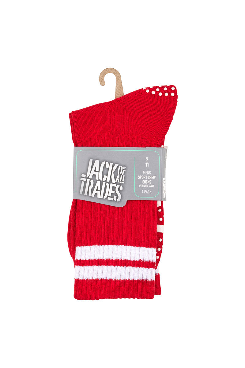 Sport Crew Grip Socks