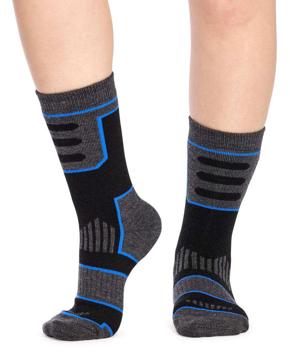 The Great Outdoors Wool Socks- 2 Pack- Black & Blue