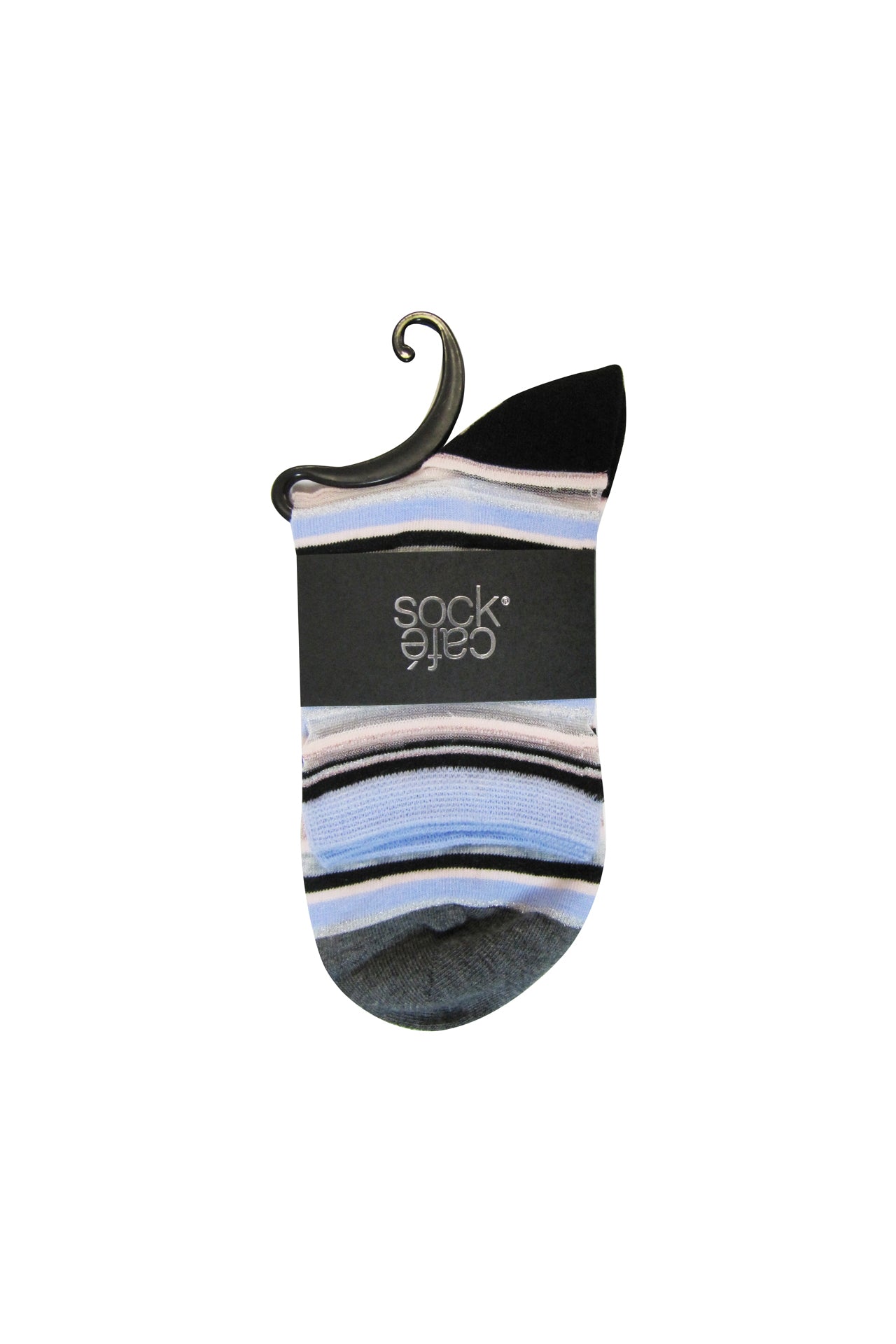 Sheer Socks- Metallic Stripe- Multicolour