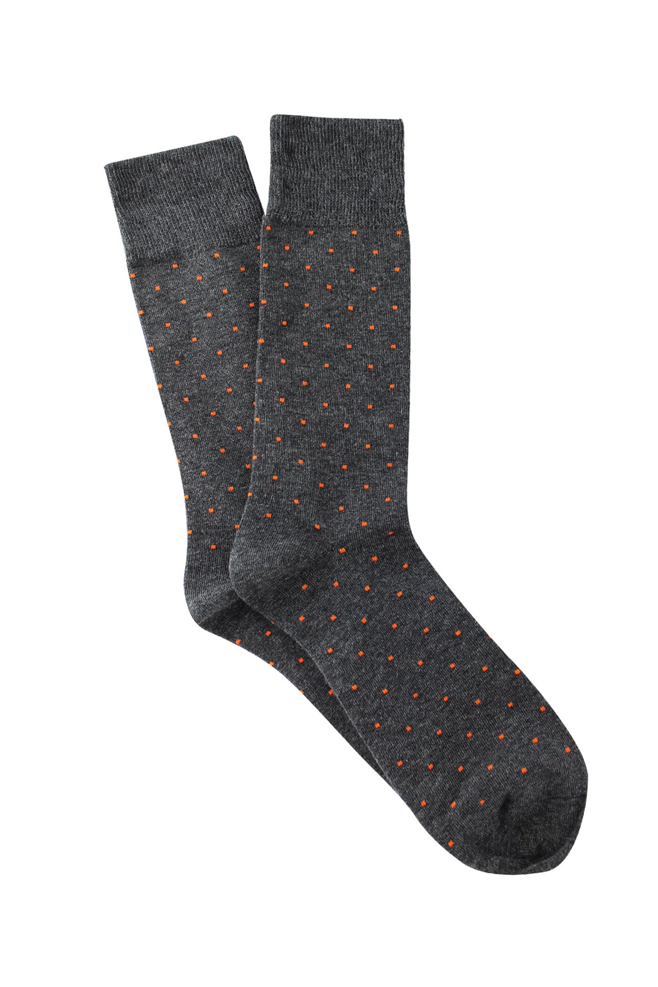 Men's Fine Cotton Fashion Socks - Brooklyn Block Charcoal