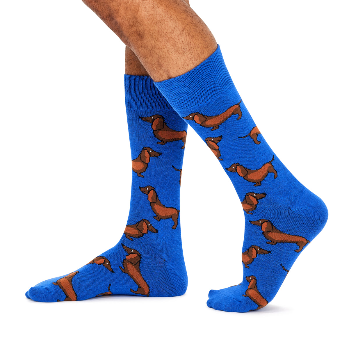 Sausage Dog Socks- Cobalt