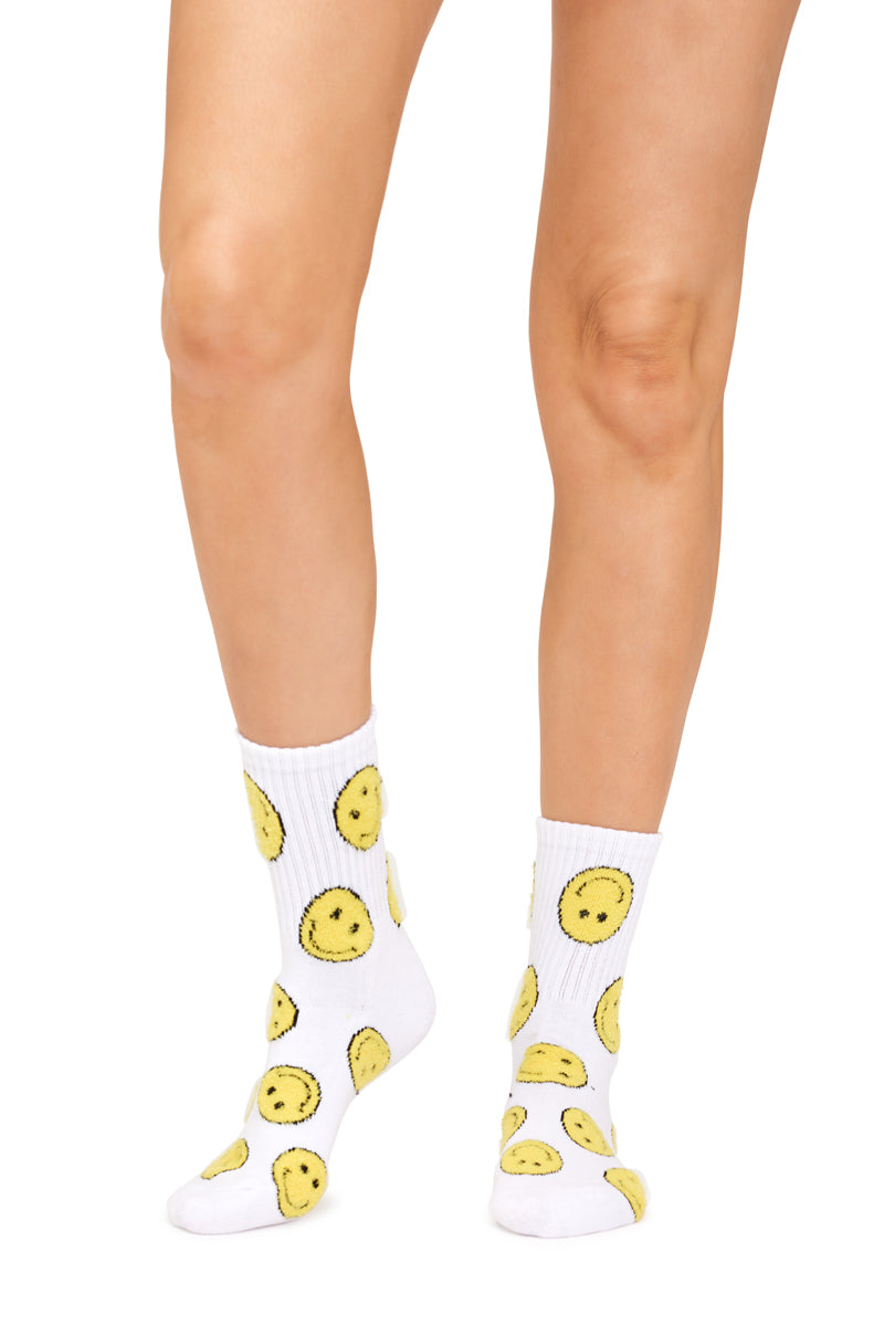 Smiley Quarter Sport Socks