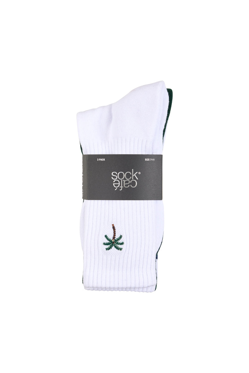 Men's Cotton Rich Crew Sport Style Socks with Cushion Foot- 3 Pack