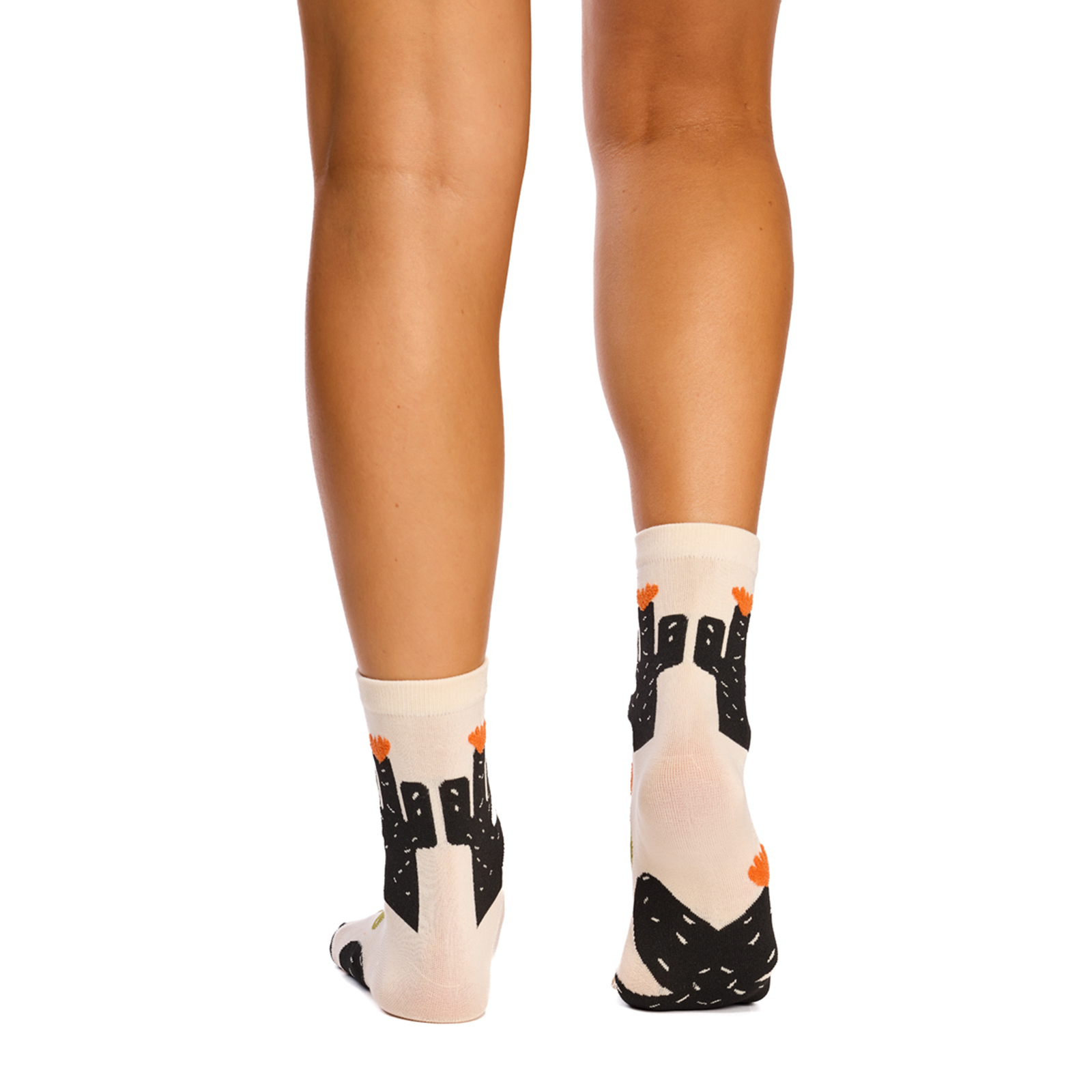 With Love 3/4 Crew Socks - Cactus