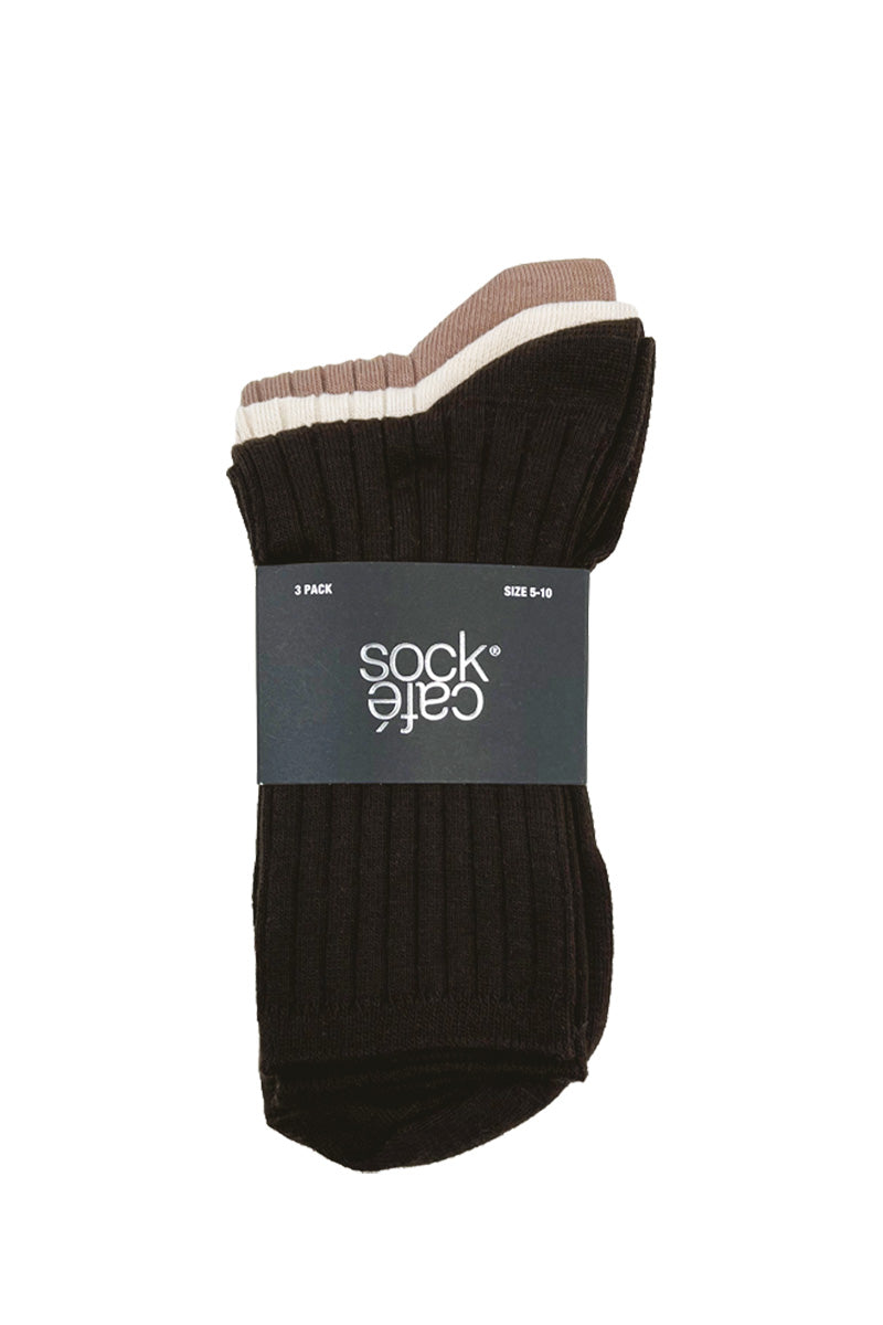 Women's High % Cotton Socks - Pack 3
