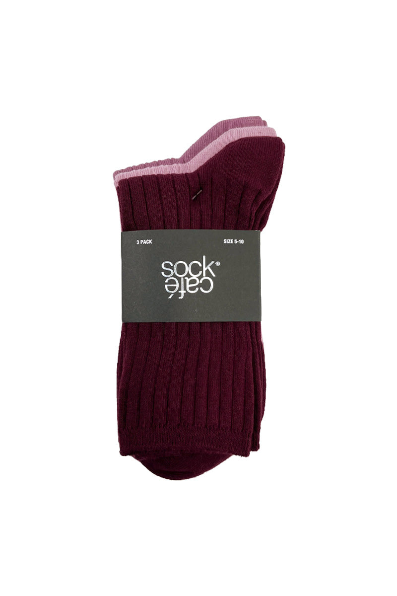 Women's High % Cotton Socks - Pack 3