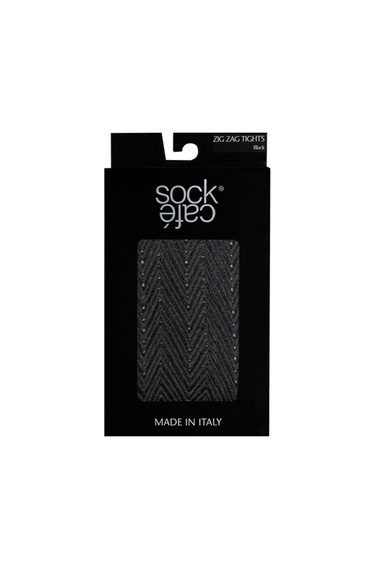 Italian 60 Denier Textured Zig Zag Tights