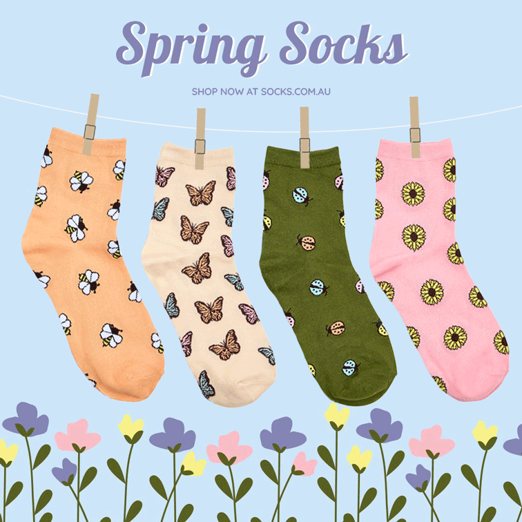 Smiley Sunflowers, Buzzing Bees And More: Spring Into The Best Socks