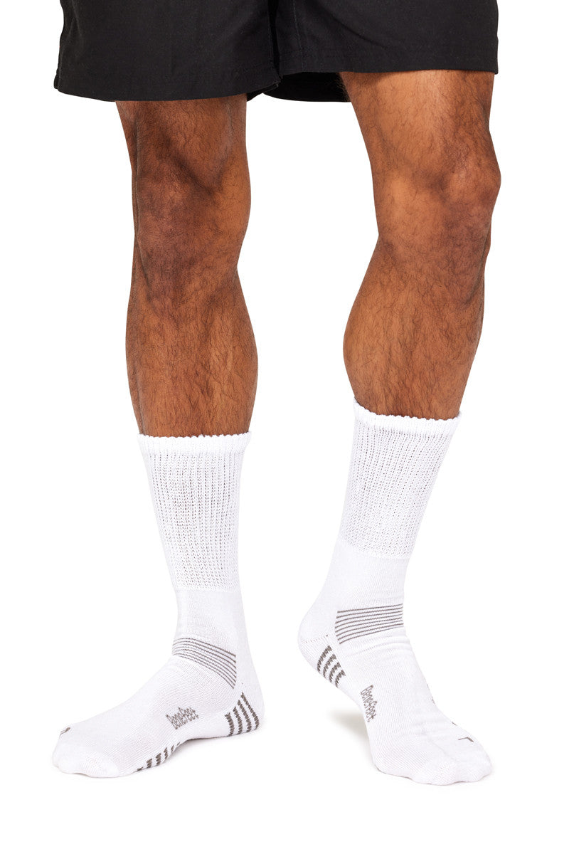 Bamboo Top to Toe Comfort- 2 Pack- Massaging Sole- White