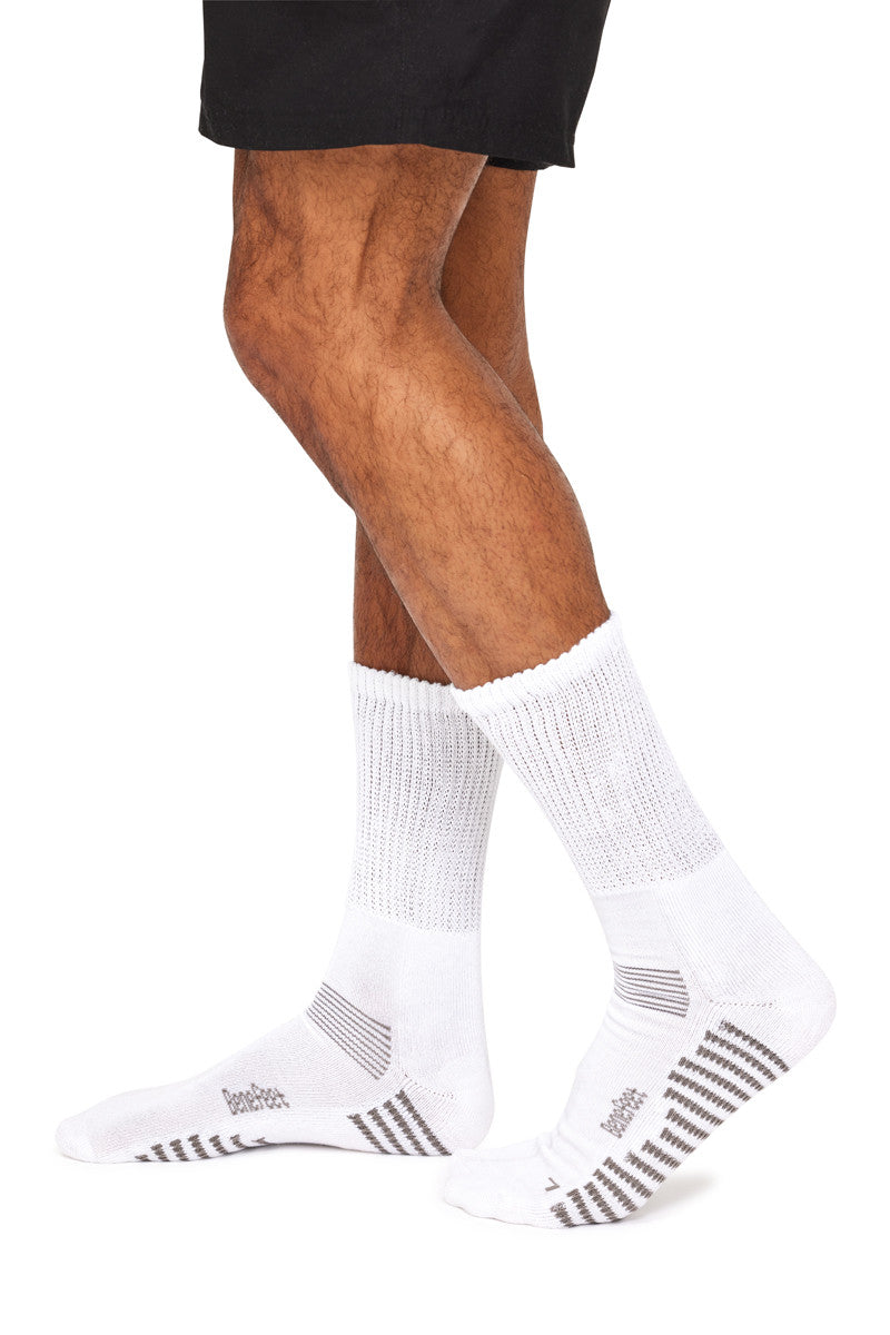 Bamboo Top to Toe Comfort- 2 Pack- Massaging Sole- White