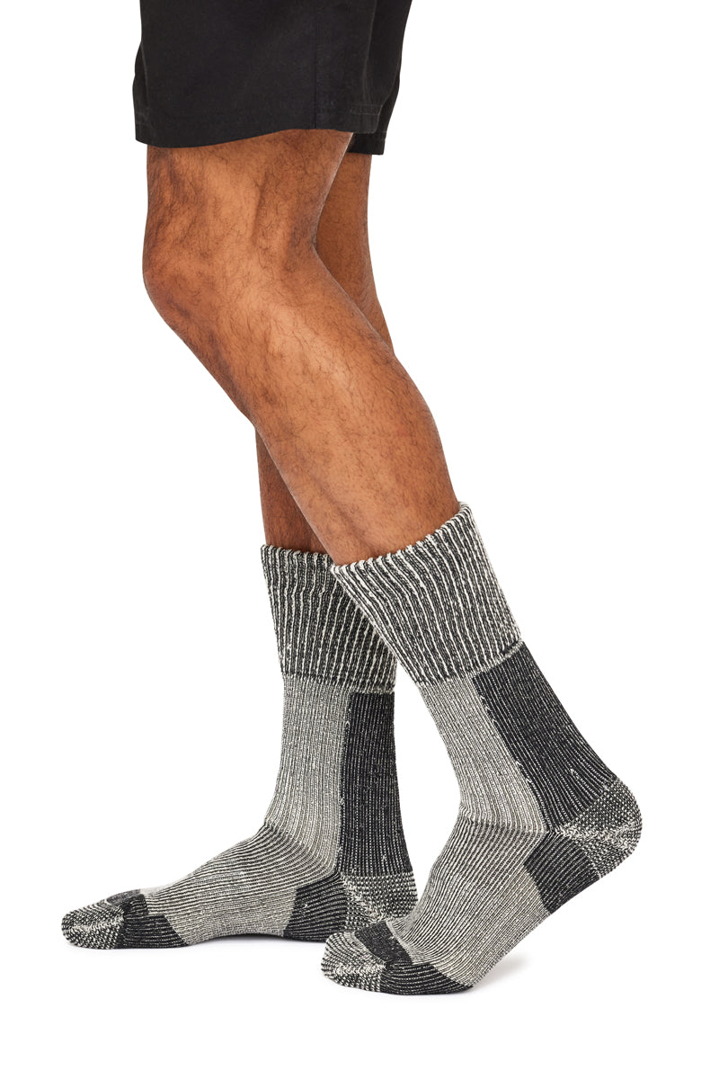 Merino Hike- Black & Natural Twisted