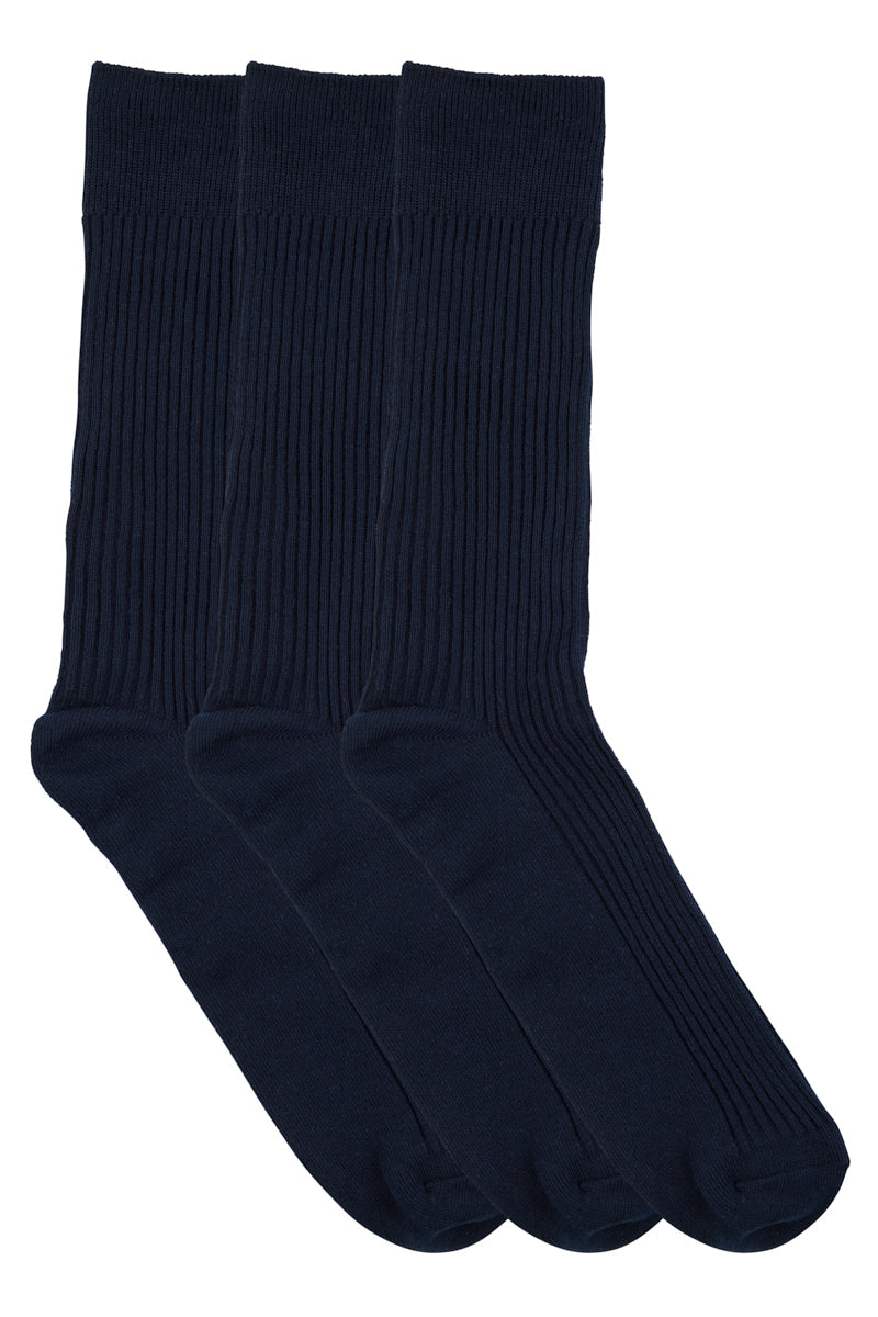 Classic Crew Rib Socks- 3 Pack