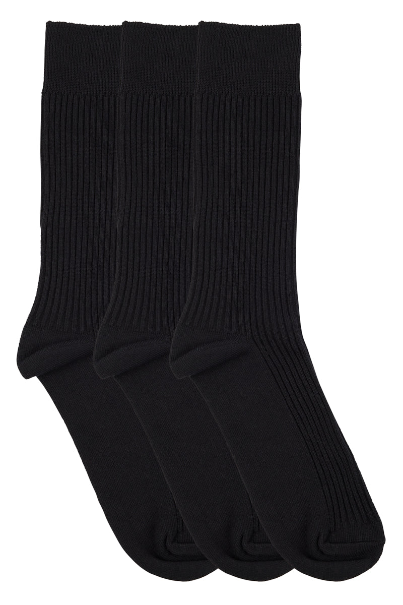 Classic Crew Rib Socks- 3 Pack