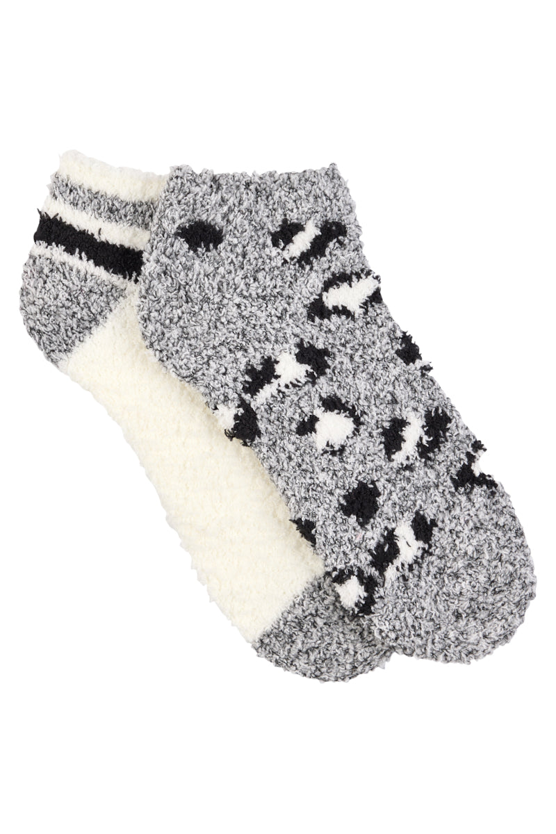 Fluffy Ankle Socks - 2 Pack