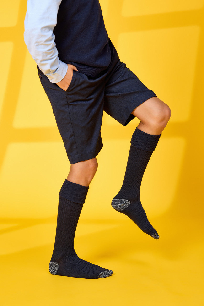 Tough Knee High Socks - 3 Pack- Navy