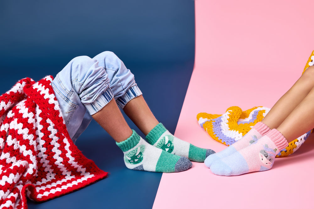 Brushed Thermal Hotty Socks- Dinosaur