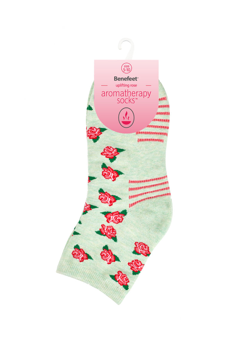 Women’s Aromatherapy™ Cotton Quarter Crew Socks with Massaging Soles