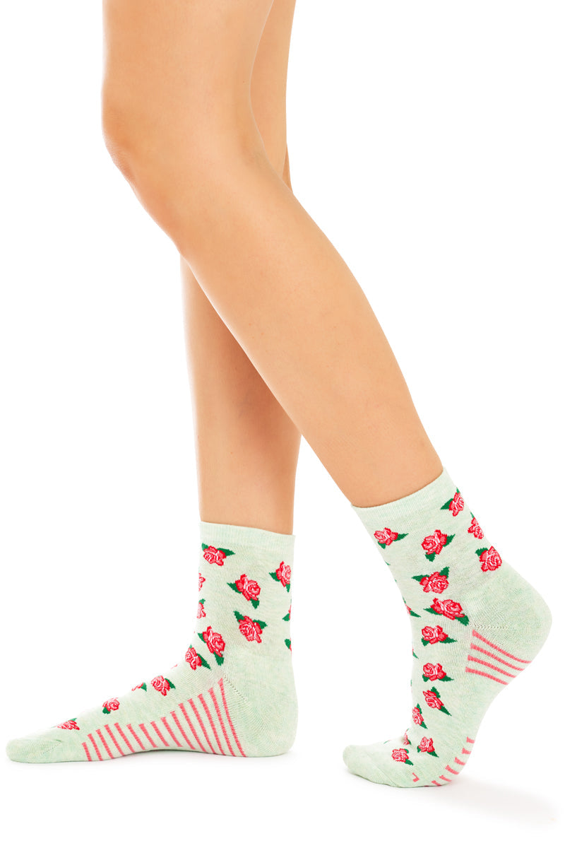 Women’s Aromatherapy™ Cotton Quarter Crew Socks with Massaging Soles
