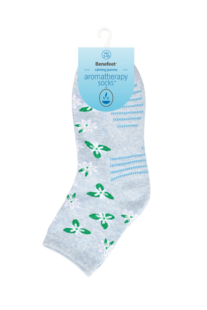 Women’s Aromatherapy™ Cotton Quarter Crew Socks with Massaging Soles