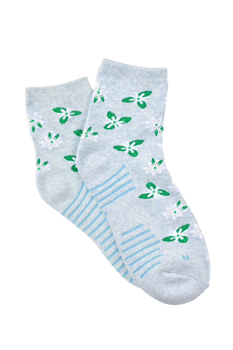 Women’s Aromatherapy™ Cotton Quarter Crew Socks with Massaging Soles