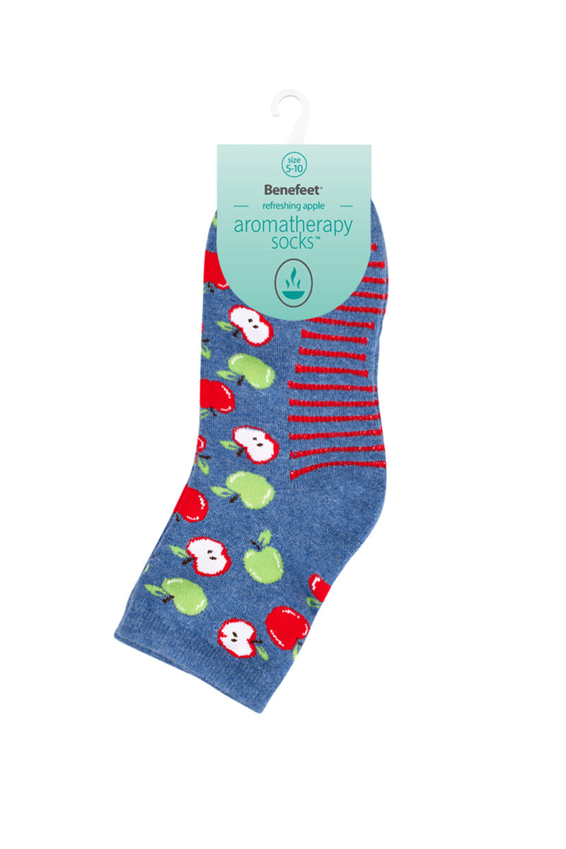 Women’s Aromatherapy™ Cotton Quarter Crew Socks with Massaging Soles