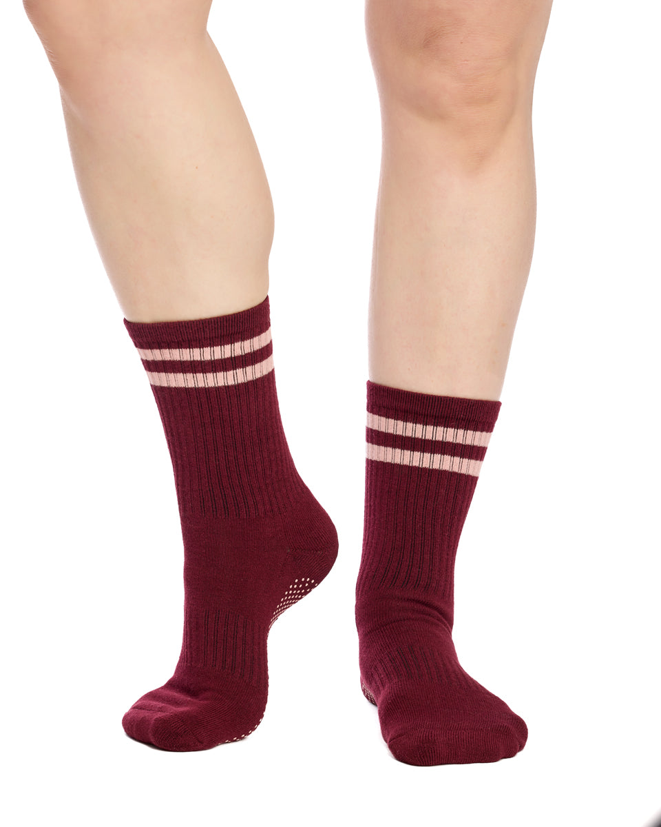 Women's Cotton Crew Pilates Socks 3 Pack