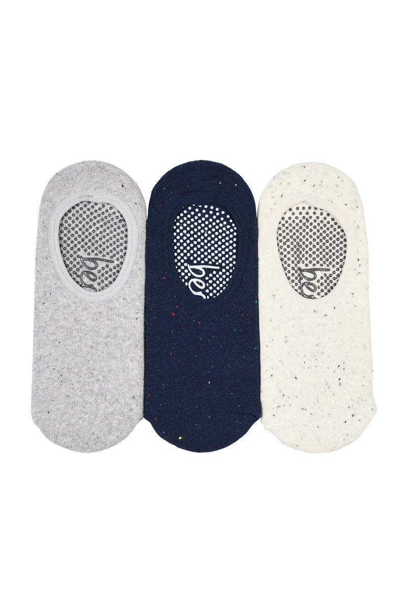 Cotton Studio Grip Socks - Cushion Sole- 3 Pack