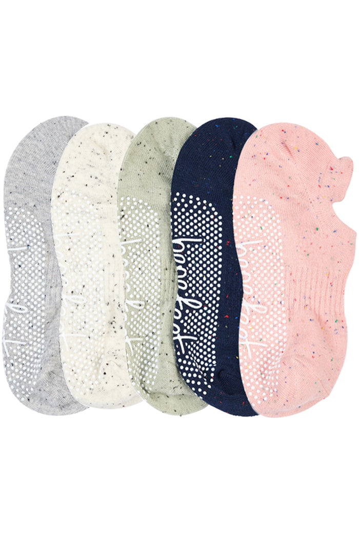 Cotton Grip Socks - 5 Pack- Lightweight - Heritage Nep