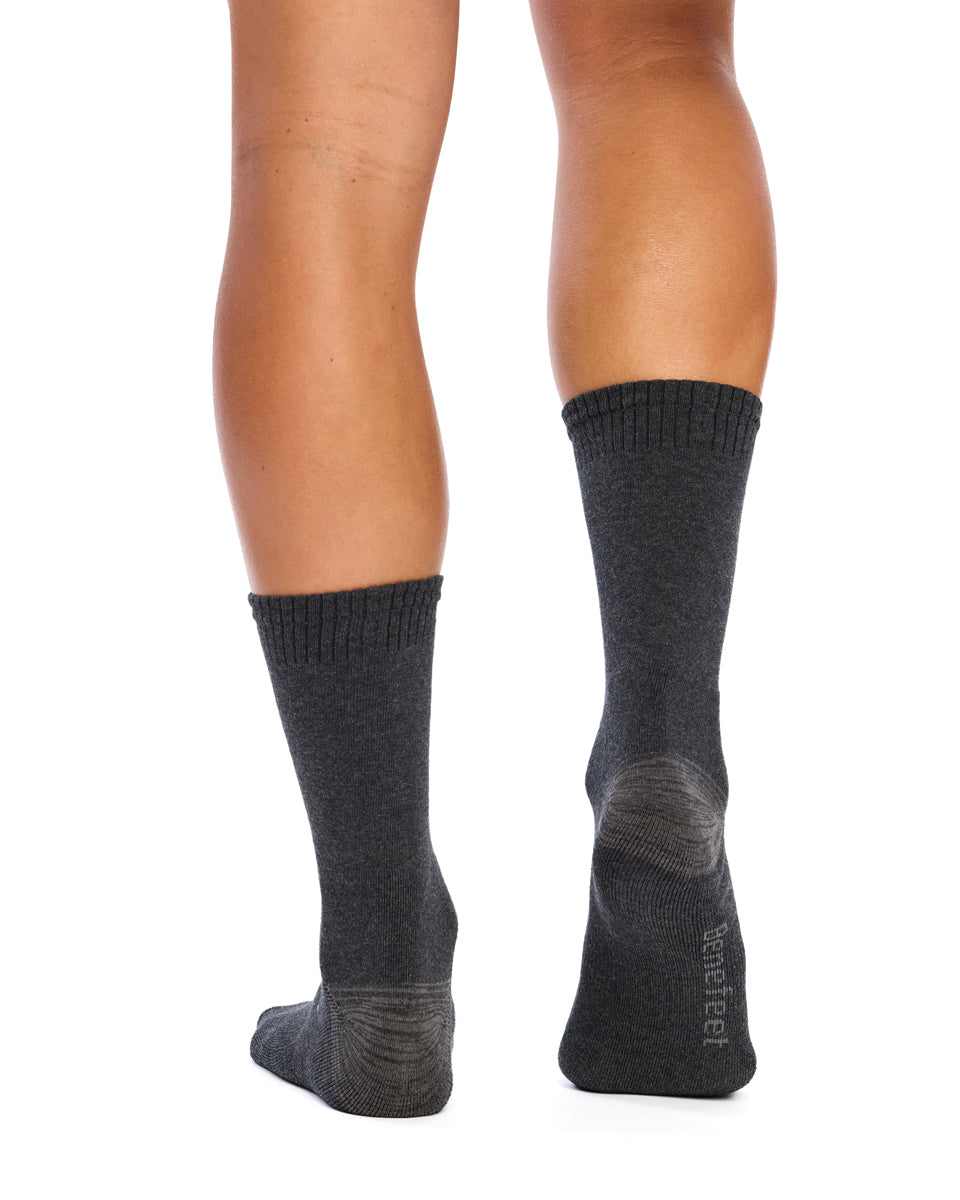 Cotton Top to Toe Comfort - 3 Pack- Cushion Sole-  Earth Neutrals