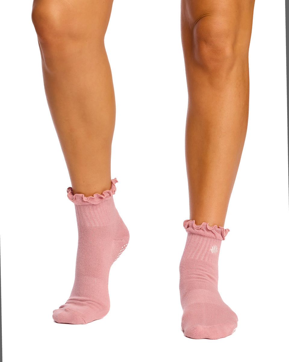 Cotton Frill Grip Socks - 3 Pack- Cushion Sole