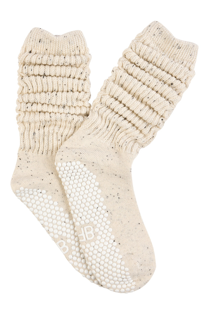 Chunky Slouch Wellness Socks - Oatmeal Nep