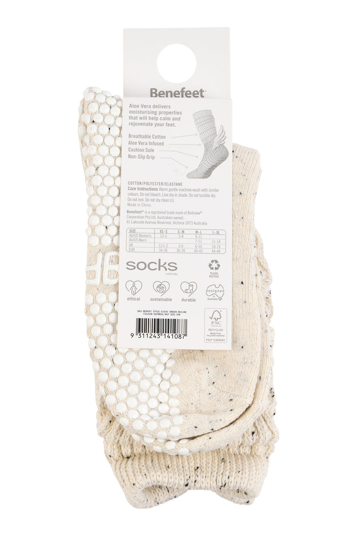 Chunky Slouch Wellness Socks - Oatmeal Nep