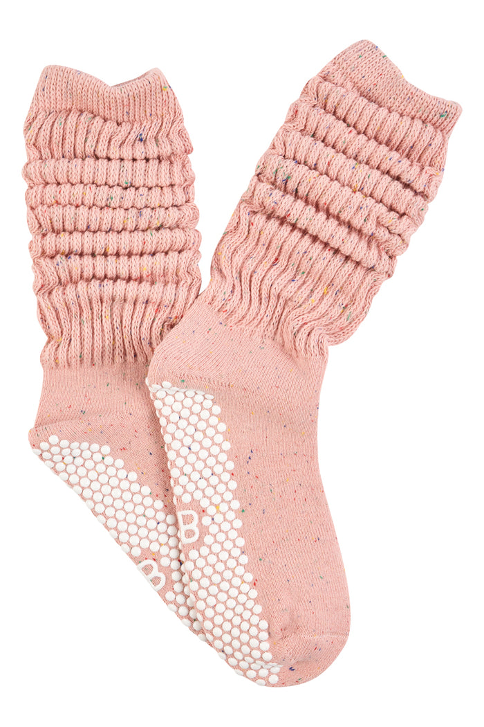 Chunky Slouch Wellness Socks - Pink Nep