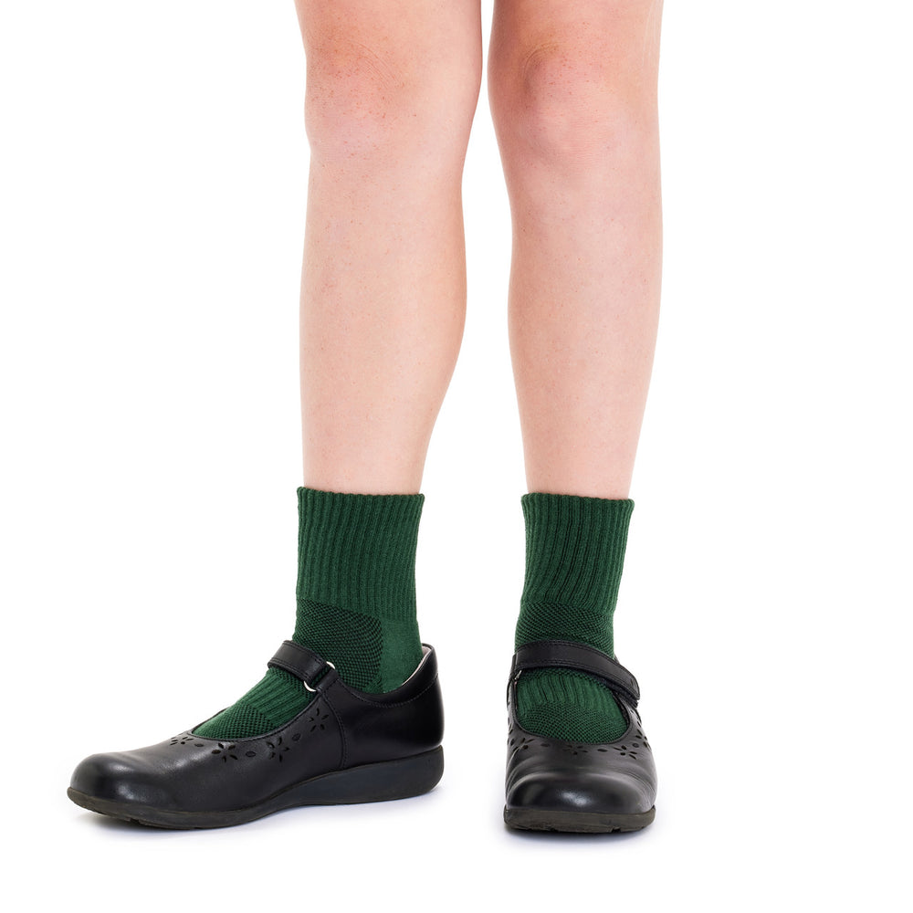Tough Quarter Crew Cushion Foot Socks - 3 Pack- Bottle