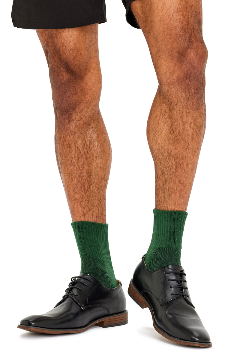 Tough Quarter Crew Cushion Foot Socks - 3 Pack- Bottle