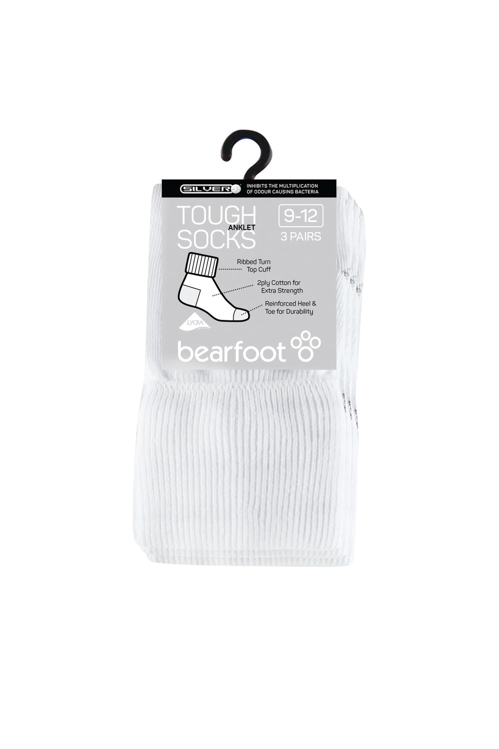 Tough Anklets - 3 Pack- White