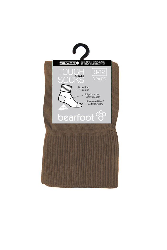 Tough Anklets - 3 Pack- Fawn