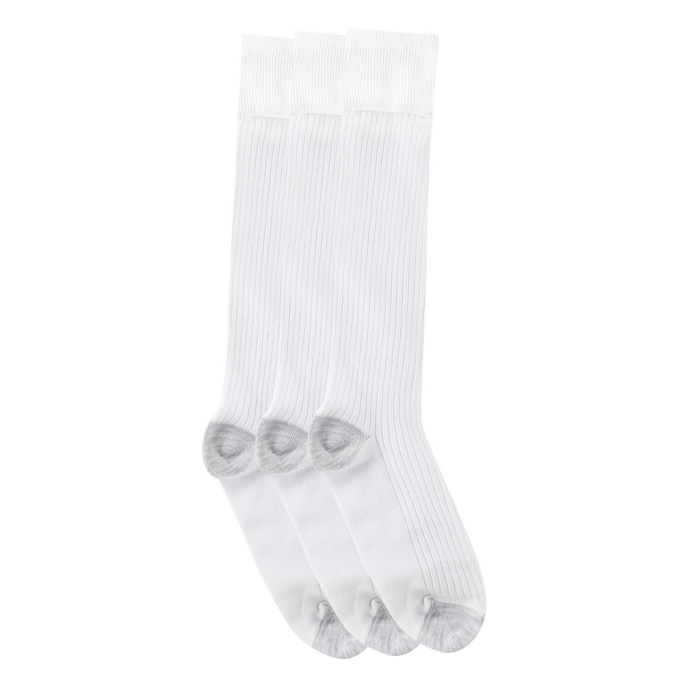 Tough Knee High Socks - 3 Pack- White