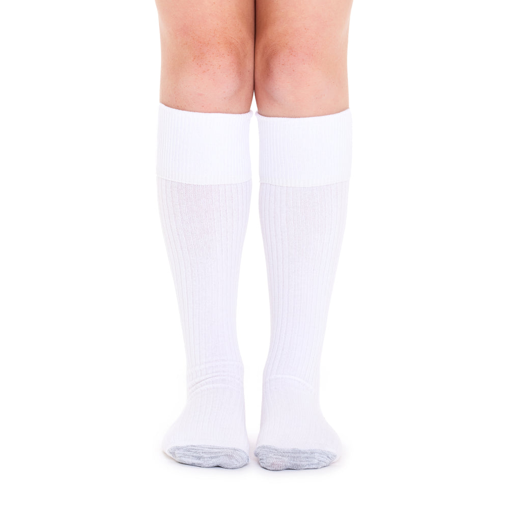 Tough Knee High Socks - 3 Pack- White