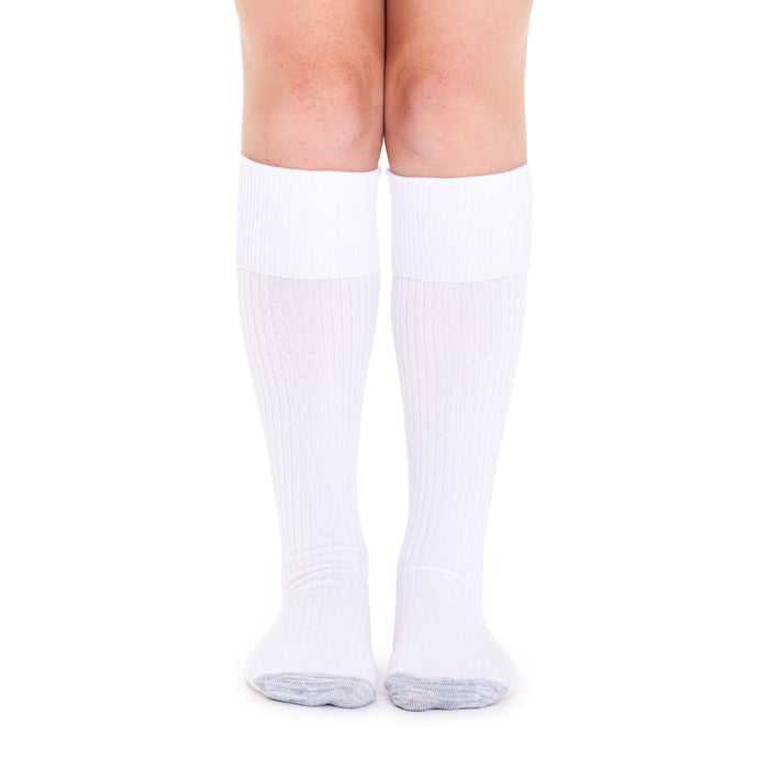 Tough Knee High Socks - 3 Pack- White
